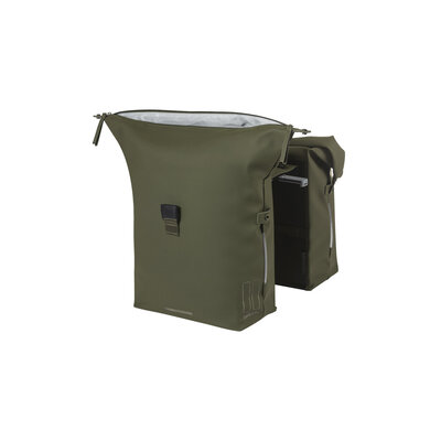 Basil SoHo Nordlicht MIK - dubbele fietstas - 41 liter - moss groen