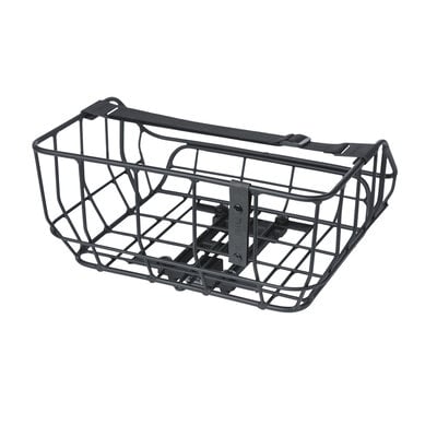 Basil Portland - bicycle basket MIK - rear - matt black