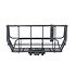 Basil Portland - bicycle basket MIK - rear - matt black