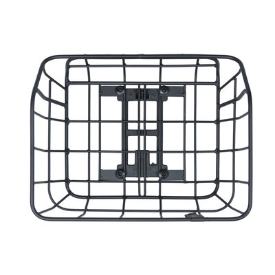 Basil Portland - bicycle basket MIK - rear - matt black