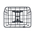 Basil Portland - bicycle basket MIK - rear - matt black