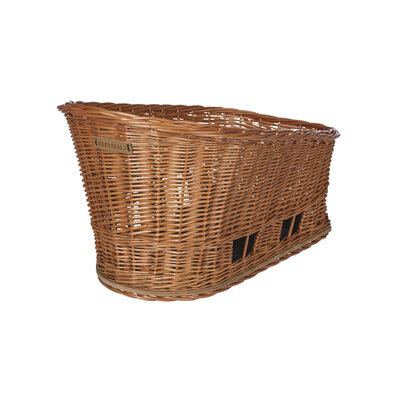 Basil Pasja - dog bicycle basket MIK - large- 50 cm - rear - natural