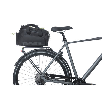 Basil Miles - Gepäckträgertasche MIK -  7 Liter - grau/schwarz