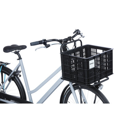 Basil bicycle crate M MIK - medium - 29.5 litres - black