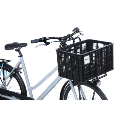 Basil bicycle crate MIK L - large - 40 litres - black