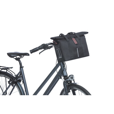 Basil City - fietshandtas MIK - 8-11 liter - voorop/achterop - zwart