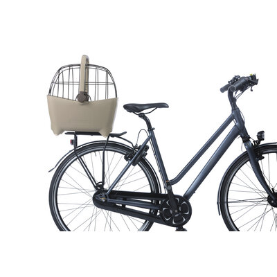 Basil Buddy MIK - Hundefahrradkorb - hinten - biscotti braun