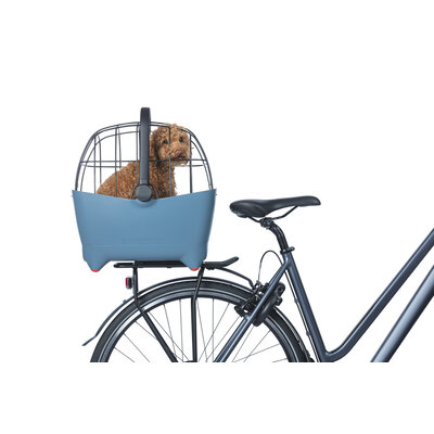 Basil Buddy dog bicycle basket - MIK - faded denim