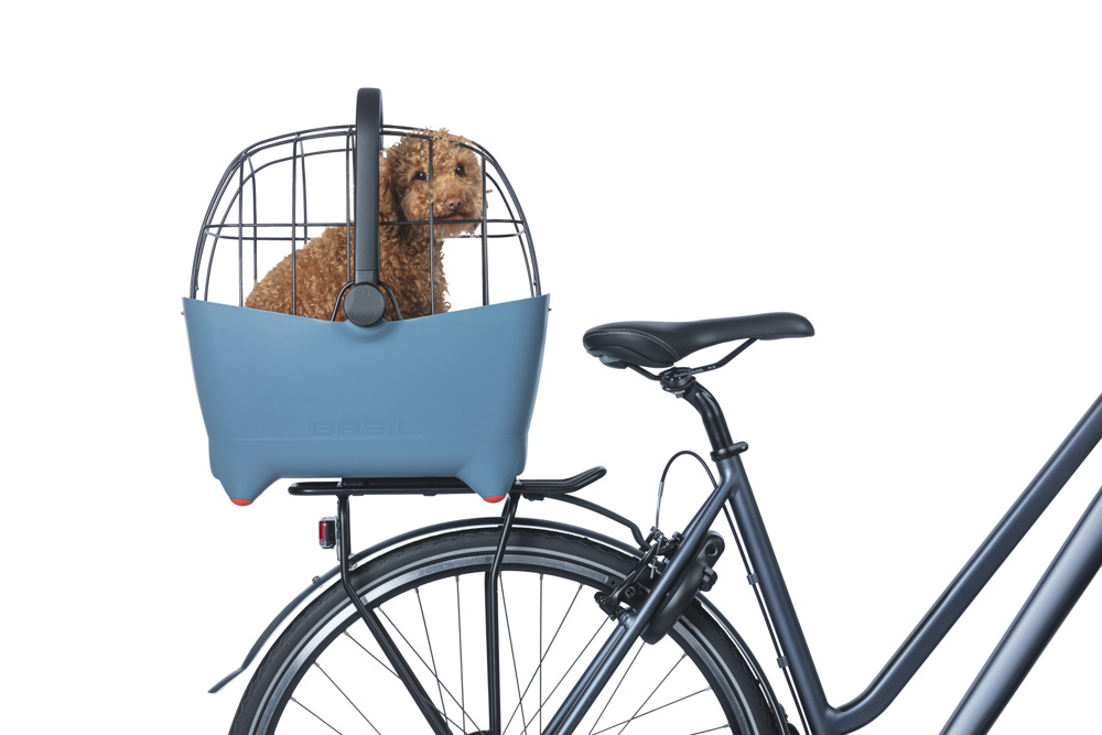 Basil Buddy - Hundefahrradkorb - faded denim - Basil