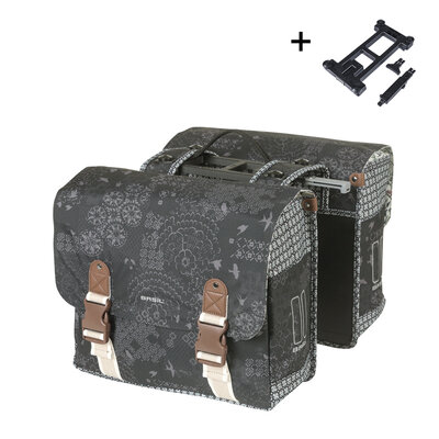 Basil Bohème MIK - double bicycle bag - 35 liter - black