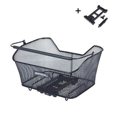 Basil Base M MIK - Fahrradkorb - hinten - schwarz