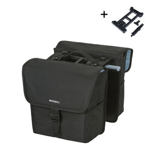 Basil GO - doppelte  Fahrradtasche MIK - 32 Liter - schwarz