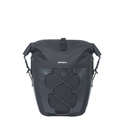Basil Navigator Waterproof L MIK Studs - enkele fietstas -  22 liter - zwart