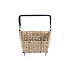 Basil Cento Rattan Look Multi - bicycle basket - rear - light brown
