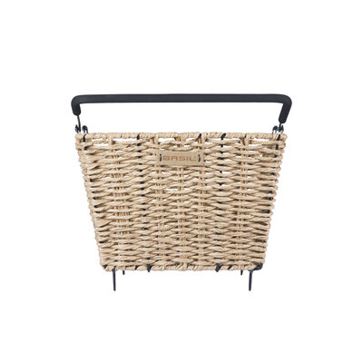 Basil Cento Rattan Look Multi - Fahrradkorb - hinten - hellbraun