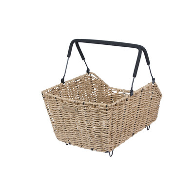 Basil Cento Rattan Look Multi - Fahrradkorb - hinten - hellbraun