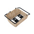 Basil Cento Rattan Look Multi - bicycle basket - rear - light brown