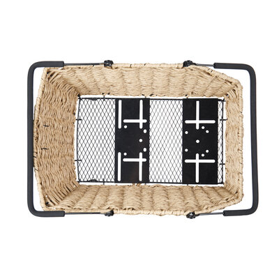 Basil Cento Rattan Look Multi - Fahrradkorb - hinten - hellbraun