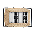 Basil Cento Rattan Look Multi - bicycle basket - rear - light brown