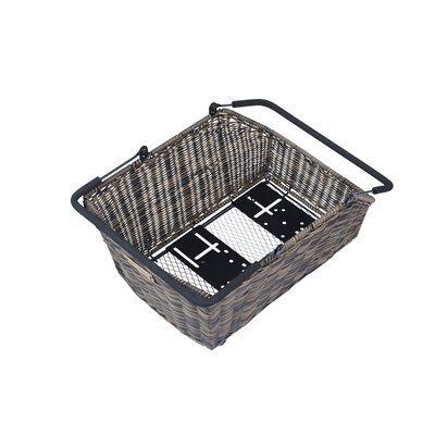 Basil Cento Rattan Look Multi System - Fahrradkorb - hinten - braun
