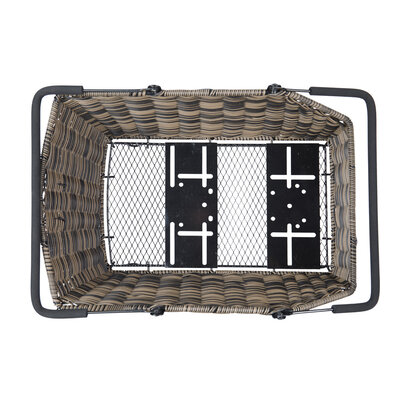 Basil Cento Rattan Look Multi System - Fahrradkorb - hinten - braun