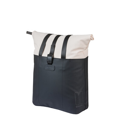 Basil Vive - shopper MIK Hooks - 15-20L - gebroken wit/zwart