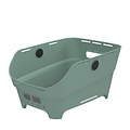 Cento Neo WSL - rear bicycle basket - silvergreen