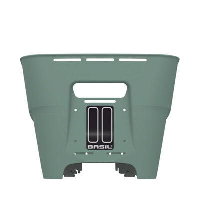 Basil Cento Neo WSL - Fahrradkorb hinten - silbergrün