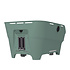 Basil Cento Neo WSL - rear bicycle basket - silvergreen