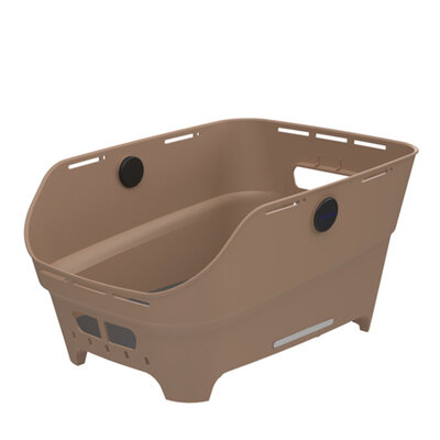 Basil Cento Neo WSL - Fahrradkorb hinten - sandfarben