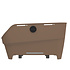 Basil Cento Neo WSL - rear bicycle basket - sand