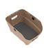 Basil Cento Neo WSL - rear bicycle basket - sand