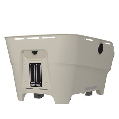 Basil Cento Neo WSL - rear bicycle basket - off-white
