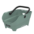 Cento Neo - rear bicycle basket - silvergreen