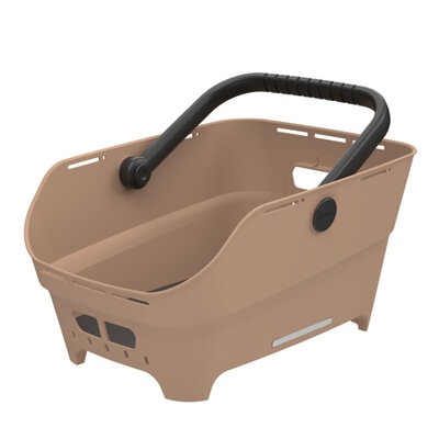 Basil Cento Neo - rear bicycle basket - sand