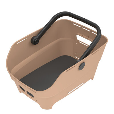 Basil Cento Neo - rear bicycle basket - sand