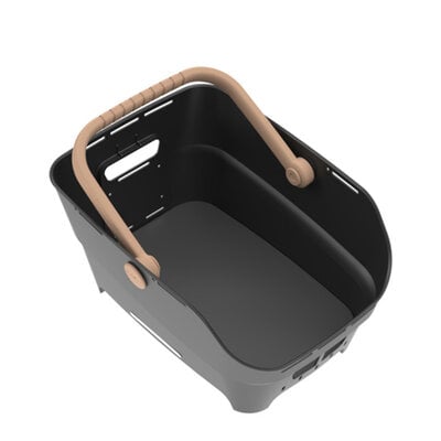 Basil Cento Neo Multi NX - rear bicycle basket - black