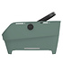 Basil Cento Neo MIK - rear bicycle basket - silvergreen
