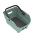 Basil Cento Neo MIK - rear bicycle basket - silvergreen