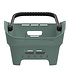 Basil Cento Neo MIK - rear bicycle basket - silvergreen
