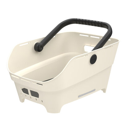 Basil Cento Neo MIK - rear bicycle basket - off-white