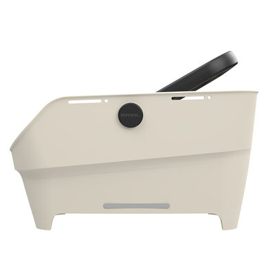 Basil Cento Neo MIK - rear bicycle basket - off-white