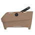 Basil Cento Neo MIK - rear bicycle basket - sand