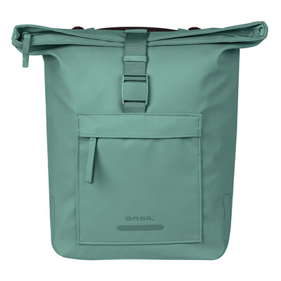Basil Brooklyn - double pannier bag MIK - 41L - silvergreen