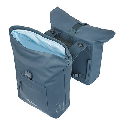 Basil Brooklyn - double pannier bag MIK - 41L - navy