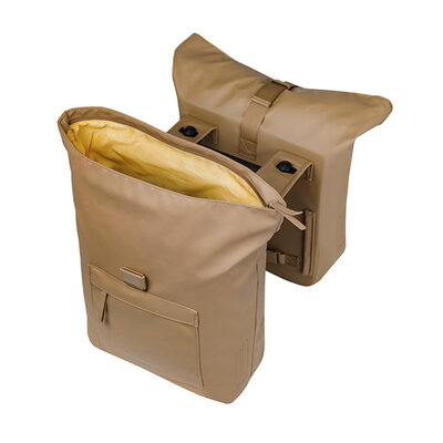 Basil Brooklyn - double pannier bag MIK - 41L - sand