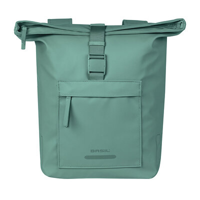 Basil Brooklyn - Fahrrad Doppeltasche - 41L - silbergrün
