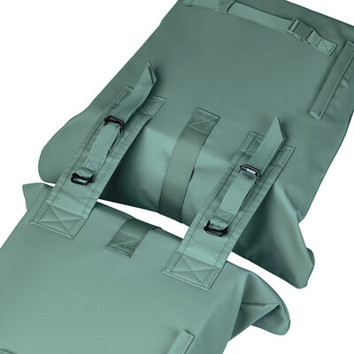 Basil Brooklyn - double pannier bag - 41L - silvergreen