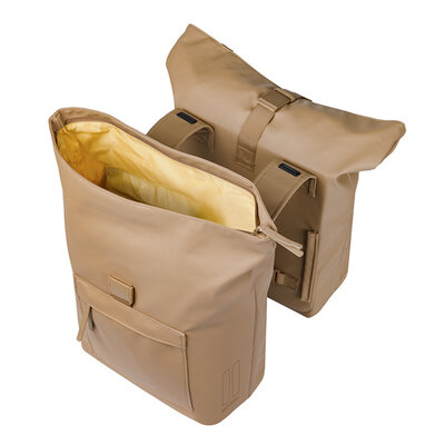 Basil Brooklyn - Fahrrad Doppeltasche - 41L - sandfarben