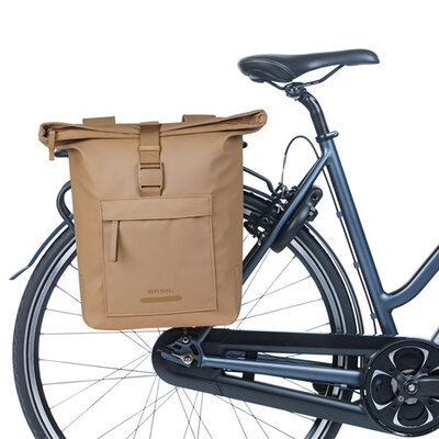 Basil Brooklyn - dubbele fietstas - 41L - zand